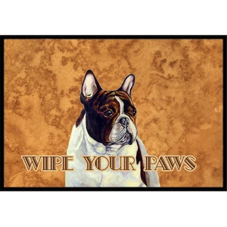 Carolines Treasures Carolines Treasures LH9454JMAT 24 X 36 In. French Bulldog Wipe Your Paws Indoor Or Outdoor Mat LH9454JMAT